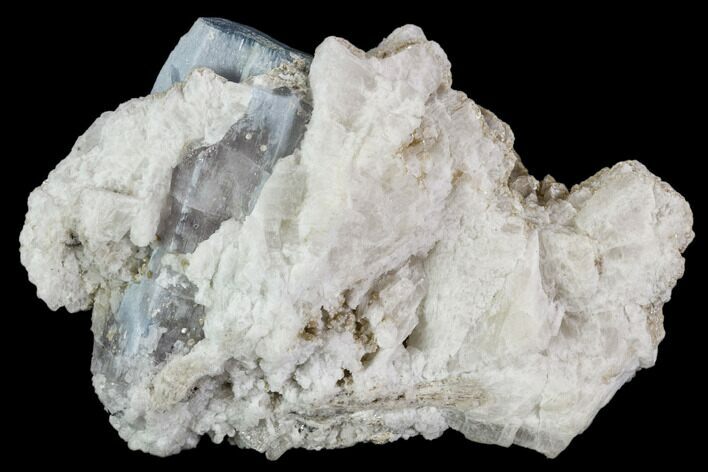 Aquamarine/Morganite Crystal in Albite Crystal Matrix - Pakistan #111366